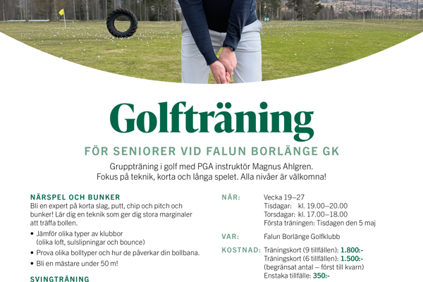 Golfträning med Magnus!