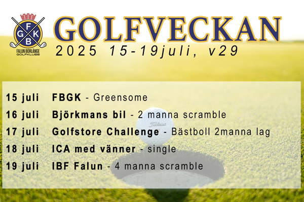 Golfveckan 2025