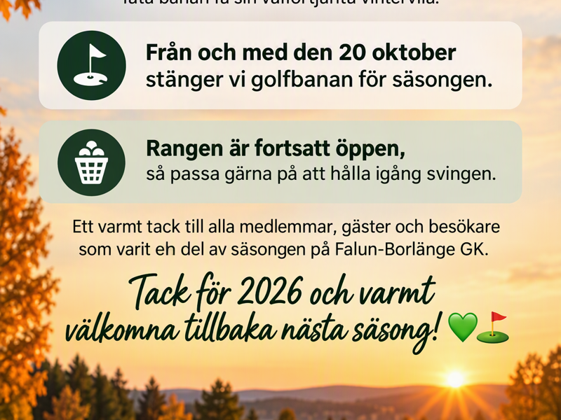 FBGK Stängning 2026